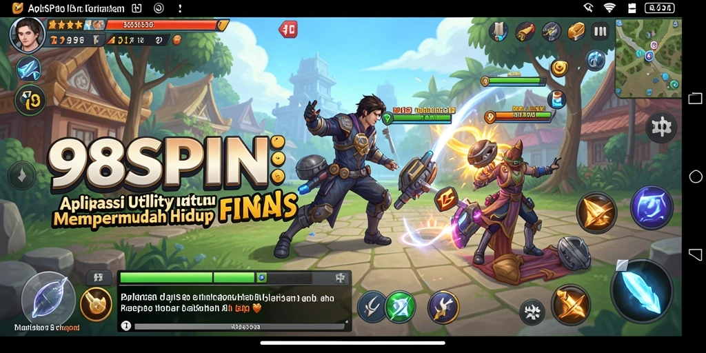 Tampilan antarmuka 98SPIN yang modern dan fungsional.