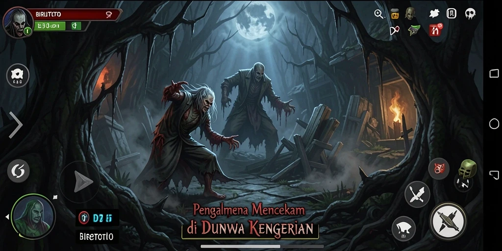 Gameplay BIRUTOTO yang mencekam di lokasi angker.