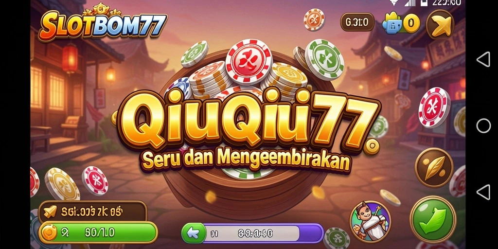 Tampilan gameplay QiuQiu yang seru dan menantang di SLOTBOM77.