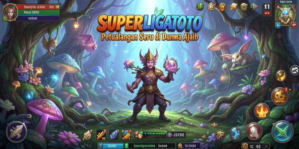 Tangkapan layar SUPERLIGATOTO menampilkan aksi petualangan yang mendebarkan.